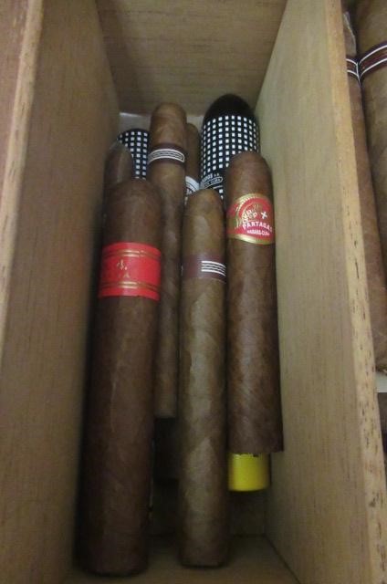 A larger Parker burr walnut veneer humidor with key Image