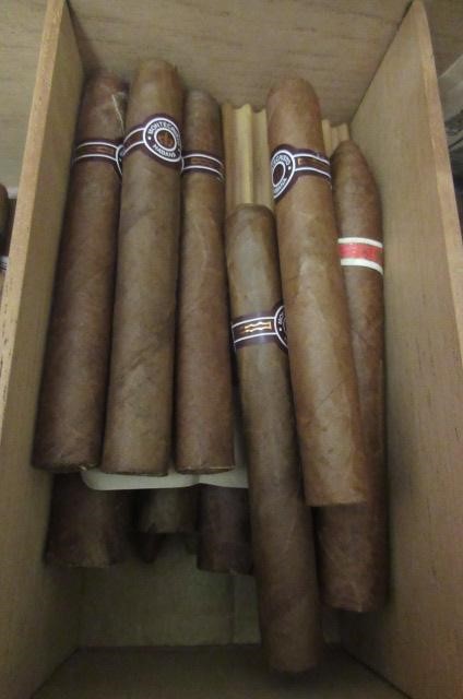 A larger Parker burr walnut veneer humidor with key Image