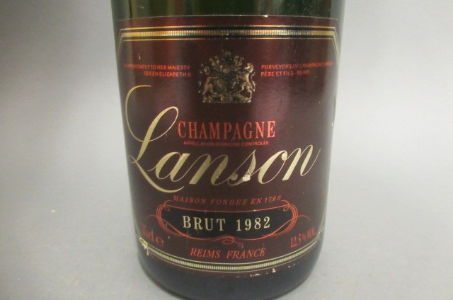 One bottle 1982 Lanson brut champagne Image