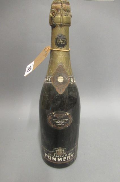 1 bottle 1962 Pommery champagne Image