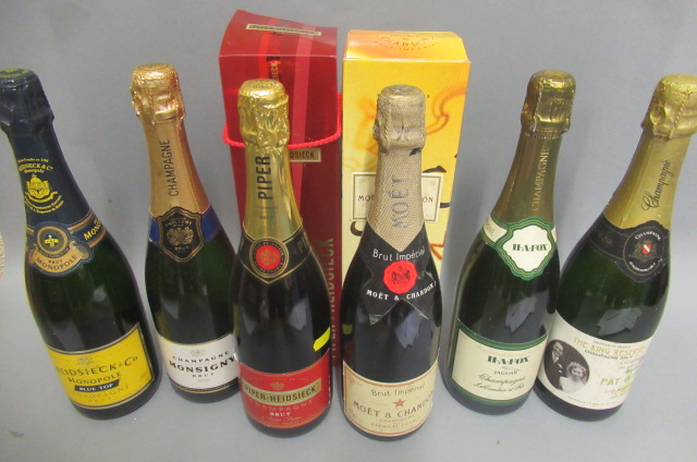 6 bottles of champagne Image