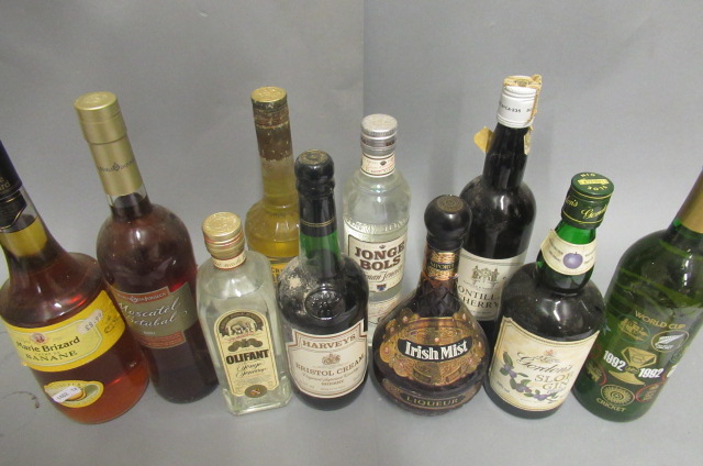 A large assortment of spirits and liqueur Image