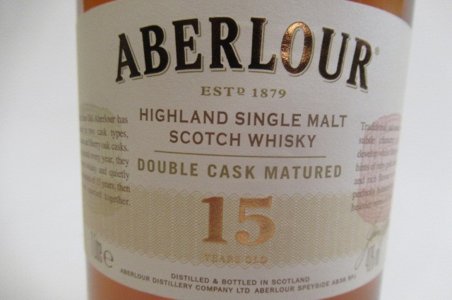 One bottle Aberlour 15yr old single malt whisky Image
