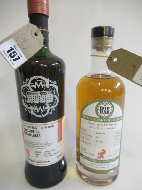 Two bottles of 9yr old single malt whisky Image