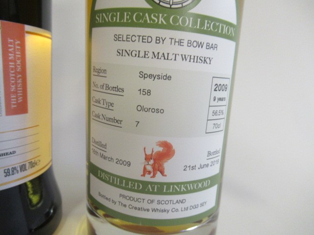 Two bottles of 9yr old single malt whisky Image