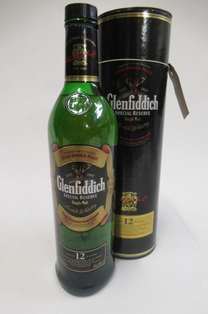 One bottle Glenfiddich 12yr old Special Reserve single malt whisky Image