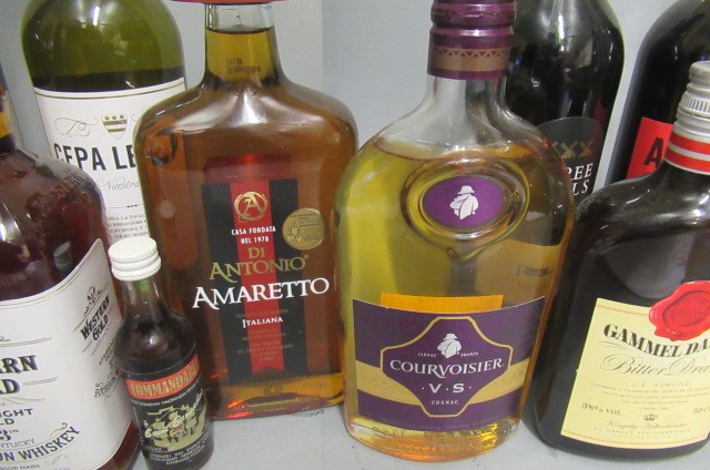 A box of mixed alcohol Image