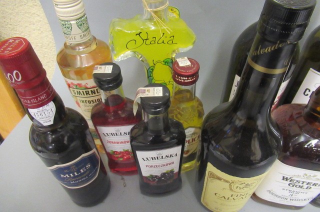 A box of mixed alcohol Image