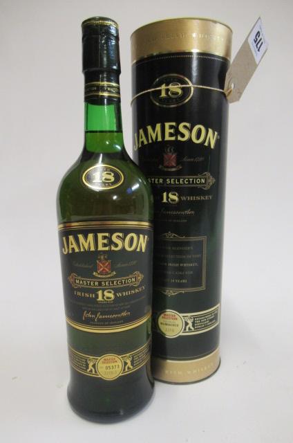 One bottle Jameson 18yr old Irish Whiskey Image