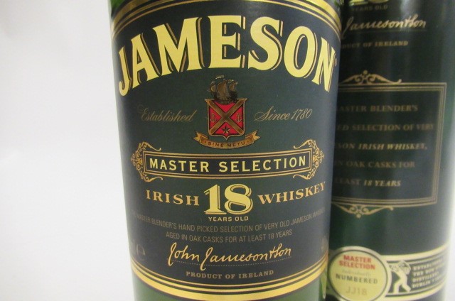 One bottle Jameson 18yr old Irish Whiskey Image