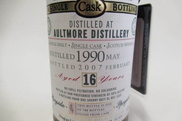 One bottle Aultmore 16yr old sinlge malt whisky Image