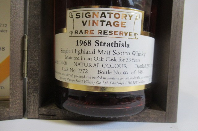 One bottle 1968 Strathisla 33yr old single highland malt whisky Image
