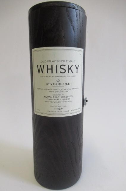 One bottle Bunnahabhain 33yr old Islay single malt whisky Image