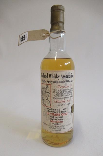 One bottle Holland Whisky Association 19 year old single malt whisky Image