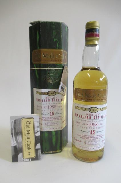 One bottle Macallan 15 year old single malt whisky Image