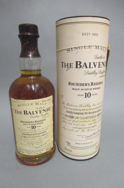 One bottle Balvenie 10yr old Founder's Reserve single malt scotch whisky Image