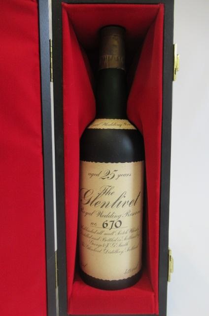 One bottle Glenlivet 25yr old Royal Wedding Reserve Image