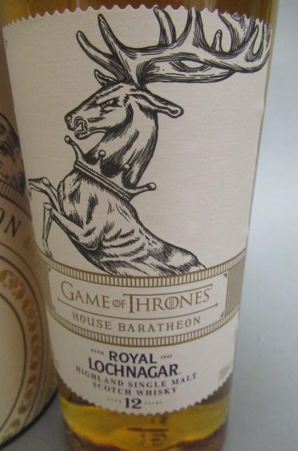 One bottle Lochnagar 12 year old Game of Thrones limited edition for House Baratheon Image