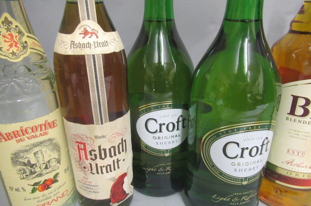 10 mixed bottles of spirits and liqueur Image