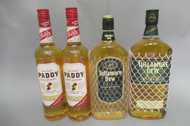Four bottles of Irish Whiskey Image