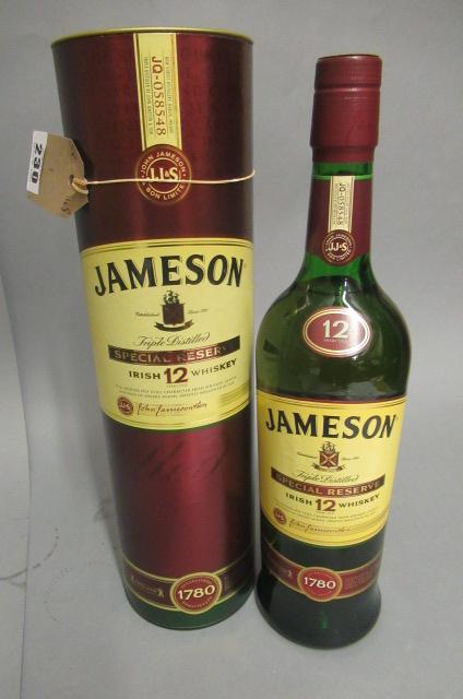 One bottle Jameson 12yr old Special Reserve triple distilled Irish whiskey Image