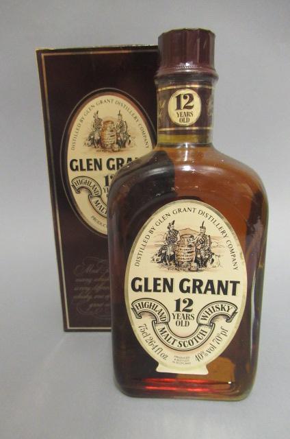 One bottle Glen Grant 12yr Old highland malt scotch whisky Image