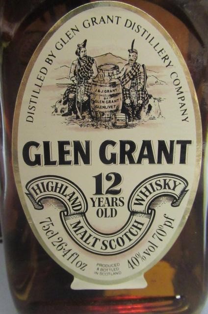 One bottle Glen Grant 12yr Old highland malt scotch whisky Image