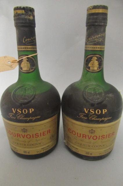 2 bottles Courvoisier VSOP fine champagne cognac Image