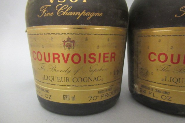 2 bottles Courvoisier VSOP fine champagne cognac Image
