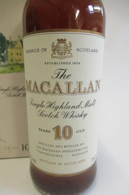 One bottle The Macallan 10yr old single Highland malt scotch whisky Image