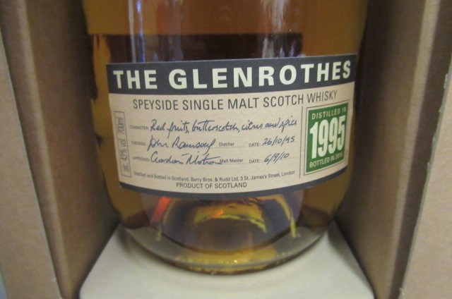 One bottle The Glenrothes 1995 Speyside single malt scotch whisky Image