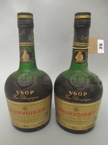 2 bottles Courvoisier VSOP fine champagne cognac Image