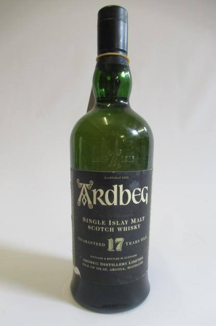 One bottle Ardbeg 17yr old single Islay malt scotch whisky Image