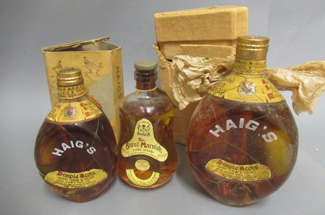 Three bottles of Scotch whisky Image