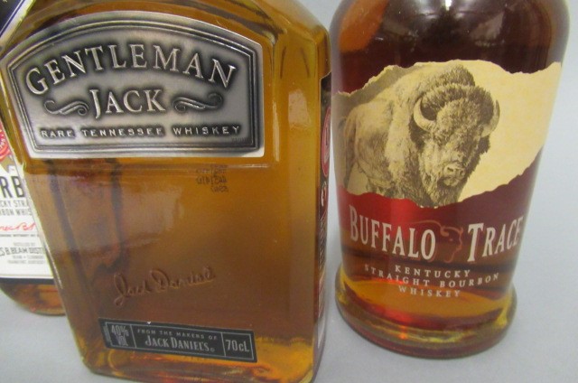 Three bottles of Bourbon Image