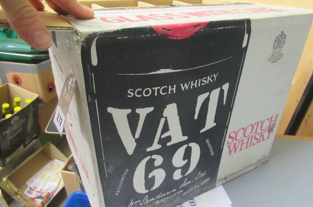 Nine bottles VAT 69 finest scotch whisky Image