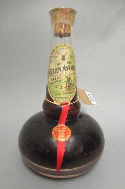 One bottle Glen Avon 8yr old single highland malt scotch whisky Image