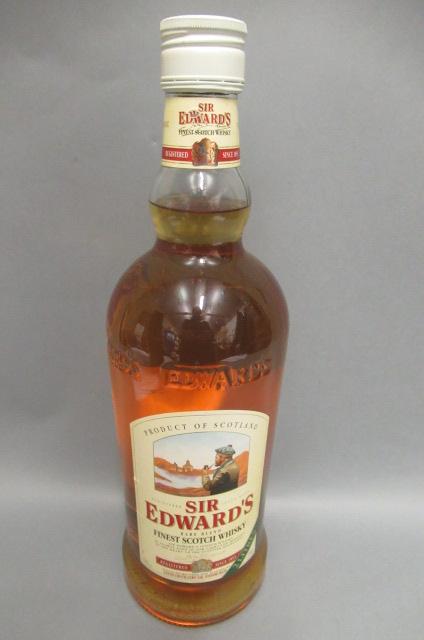 One  2litre bottle Sir Edward's rare blend finest scotch whisky Image