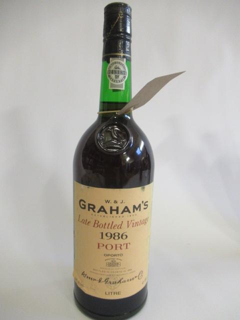 One litre 1986 Grahams LBV port Image