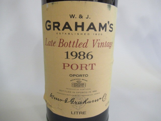 One litre 1986 Grahams LBV port Image