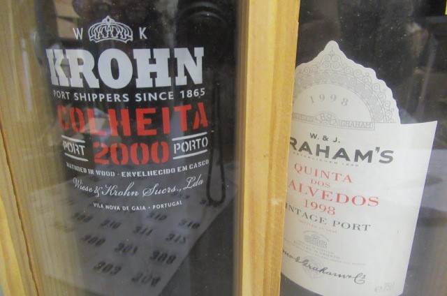 Three boxed bottles of port Image