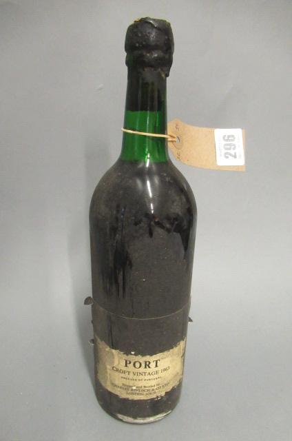 One bottle 1963 Croft vintage port Image