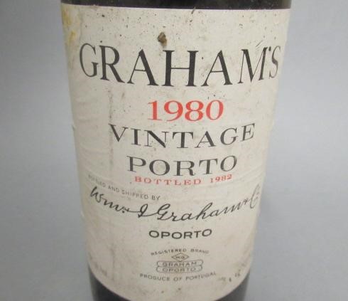 One bottle 1980 Graham's vintage port Image