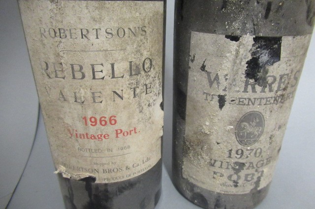Two bottles of vintage port Image