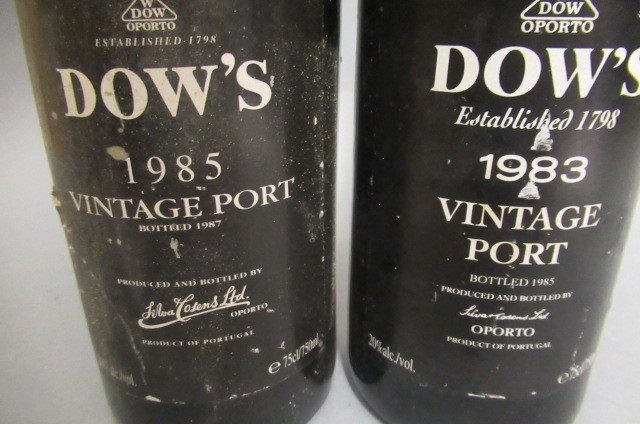 Two bottles of Dows vintage port Image