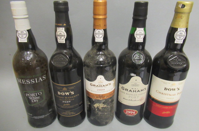 Five bottles of Port Image