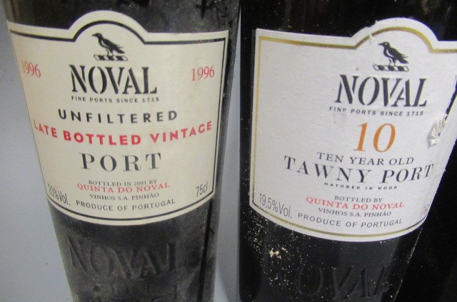 Five bottles of port Image