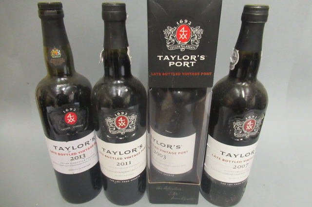 Four bottles of Taylor's LBV port Image
