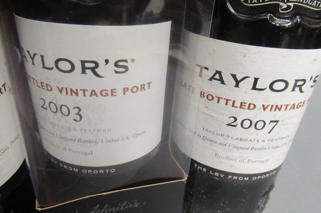 Four bottles of Taylor's LBV port Image