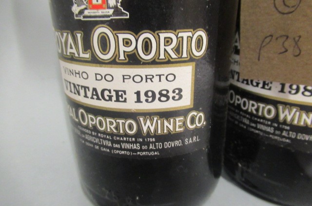 Two bottles 1983 Royal Oporto vintage port Image